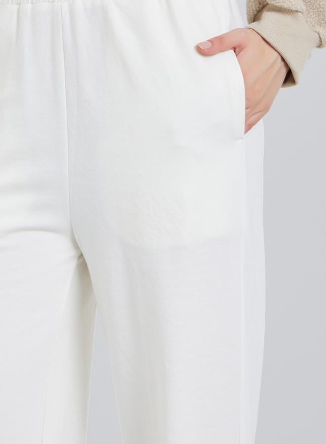 ستايلي جوغر قطني بأرجل واسعة - Image 2